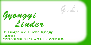 gyongyi linder business card