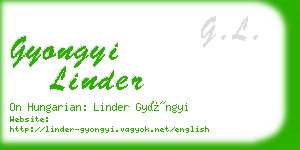 gyongyi linder business card